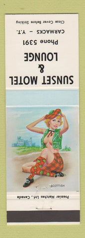 Matchbook Cover - Sunset Motel Lounge Carmacks YT pinup