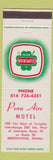 Matchbook Cover - Penn Aire Motel Breezewood PA