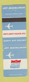 Matchbook Cover - United Airlines Jet Mainliner WEAR