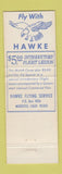 Matchbook Cover - Hawke Flying Service Modesto CA Airport
