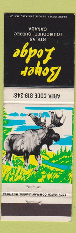 Matchbook Cover - Boyer Lodge Louvicourt QC WEAR