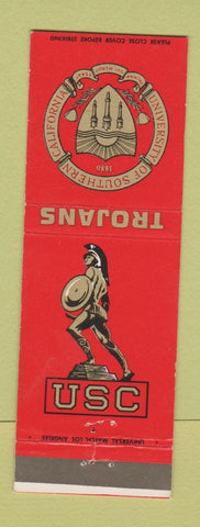 Matchbook Cover - USC University Southern California Trojans CA