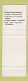 Matchbook Cover - Parkcrest Motel Harper Woods MI