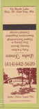 Matchbook Cover - Linden Terrace Supper Club East Troy WI