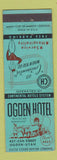 Matchbook Cover - Ogden Hotel UT Covered Wagon