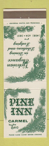 Matchbook Cover - Pine Inn Carmel By the Sea CA