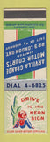 Matchbook Cover - Arvilla Grande Motor Courts London ON cactus
