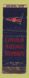 Matchbook Cover - Canadian National Steamships EDDY QUALITY WORN