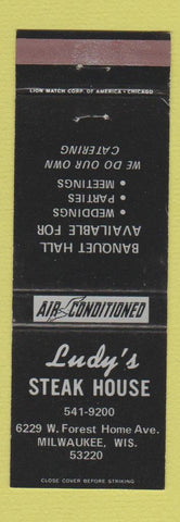 Matchbook Cover - Lundy's Steak House Milwaukee WI