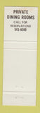 Matchbook Cover - Lundy's Steak House Milwaukee WI