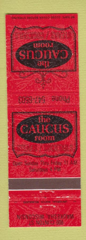 Matchbook Cover - The Caucus Room Restaurant Waukesha WI