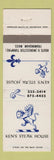 Matchbook Cover - Ken's Steak House Framingham MA