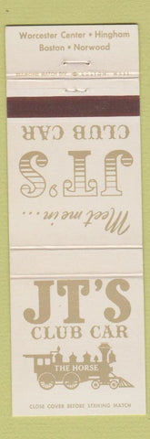 Matchbook Cover - JT's Club Car Boston MA