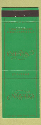Matchbook Cover - Novak's Brookline MA