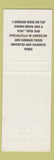 Matchbook Cover - Klaus' German Inn Frankfort IL