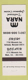 Matchbook Cover - Nara Japanese Restaurant Washington DC Bethesda MD