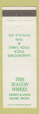 Matchbook Cover - Wagon Wheel Restaurant Pizza Billiards Pittsville WI