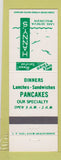 Matchbook Cover - Hanny's Restaurant Lake Geneva WI