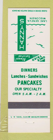Matchbook Cover - Hanny's Restaurant Lake Geneva WI