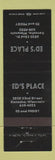 Matchbook Cover - Ed's Place Kenosha WI