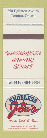 Matchbook Cover - Shoeless Joe's Restaurant Toronto ON