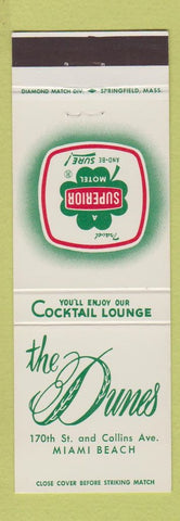 Matchbook Cover - The Dunes Motel Miami Beach FL