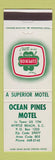 Matchbook Cover - Ocean Pines Motel Myrtle Beach SC