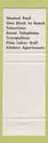 Matchbook Cover - Ocean Pines Motel Myrtle Beach SC