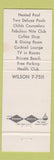 Matchbook Cover - Dunes Motel Miami Beach FL