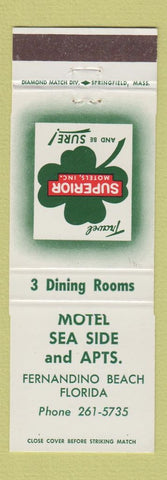 Matchbook Cover - Motel Sea Side Fernandino Beach FL