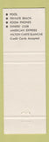 Matchbook Cover - Motel Sea Side Fernandino Beach FL