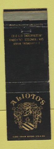 Matchbook Cover - Alioto's San Francisco CA WEAR