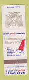 Matchbook Cover - Northwest Orient Airlines Hula Girlie #1