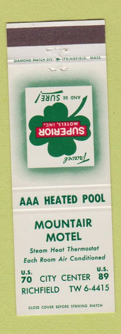 Matchbook Cover - Mountair Motel Richfield UT