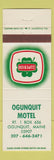 Matchbook Cover - Ogunquit Motel ME