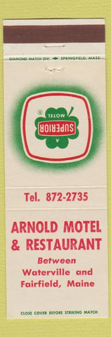 Matchbook Cover - Arnold Motel Restaurant Waterville Fairfield ME
