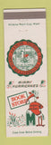 Matchbook Cover - Miami Hurricanes Book Store University