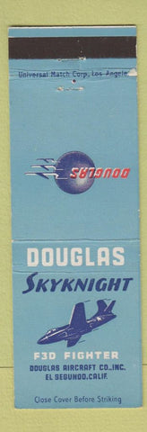Matchbook Cover - Douglas Airplanes F3D Fighter El Segundo CA