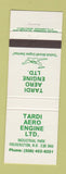 Matchbook Cover - Tardi Aero Engine Fredericton NB