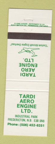 Matchbook Cover - Tardi Aero Engine Fredericton NB