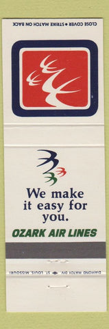 Matchbook Cover - Ozark Airlines Stop Lite