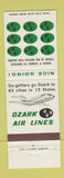 Matchbook Cover - Ozark Airlines Nice Going