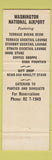 Matchbook Cover - Airport Food Service Washington DC