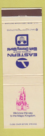 Matchbook Cover - Eastern Airlines Walt Disney World FL