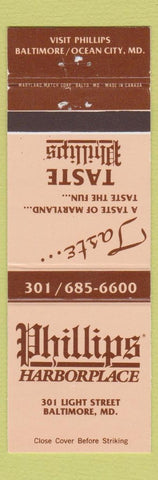 Matchbook Cover - Phillips Harborplace Baltimore MD