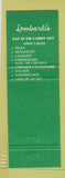 Matchbook Cover - Trattoria Lombardi's Ocean City MD