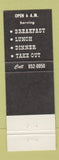 Matchbook Cover - This Is Ruby's Food Factory MD?