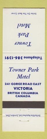 Matchbook Cover - Towner Park Motel Victoria BC