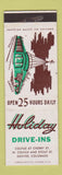 Matchbook Cover - Holiday Drive Ins Denver Colorado Colfax