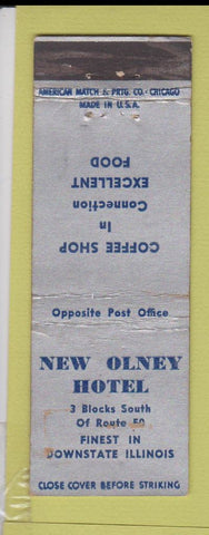 Matchbook Cover - New Olney Hotel IL WEAR